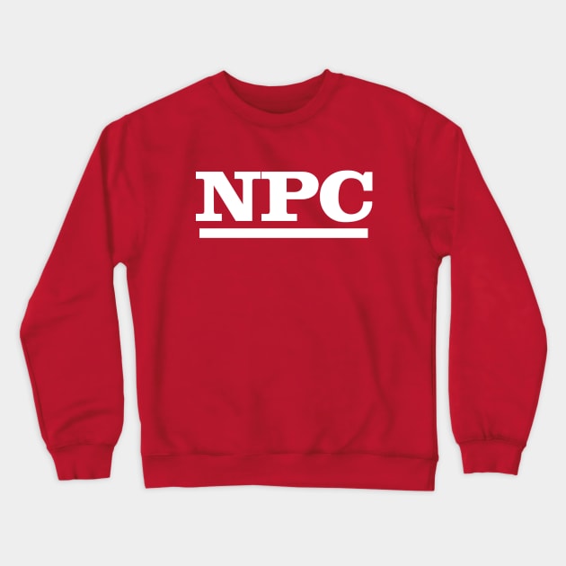 NPC (line) Crewneck Sweatshirt by woodnsheep